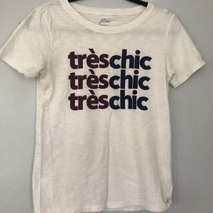 J.Crew tres chic graphic tee